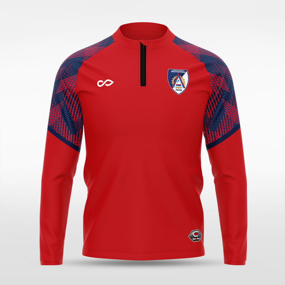 1/4 Half Zip Vanta Series Lumara - AT233XFEP3 red