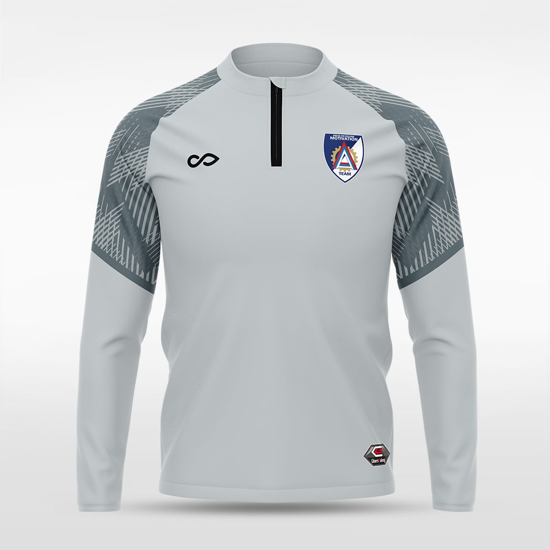 1/4 Half Zip Vanta Series Lumara - AT233XFEP3 silver