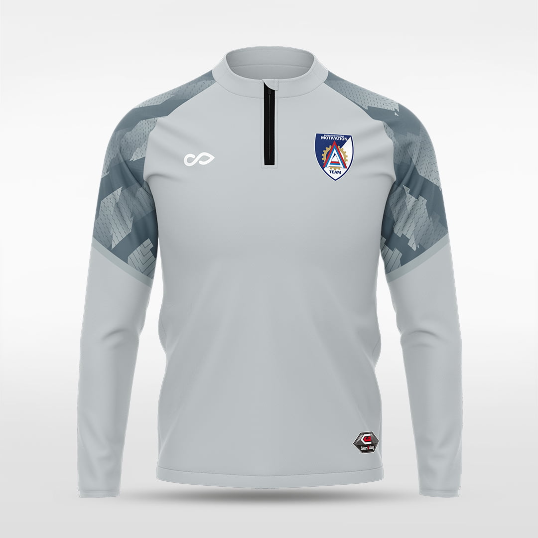 1/4 Half Zip Vanta Series Scalara - AT233XFFA3 silver
