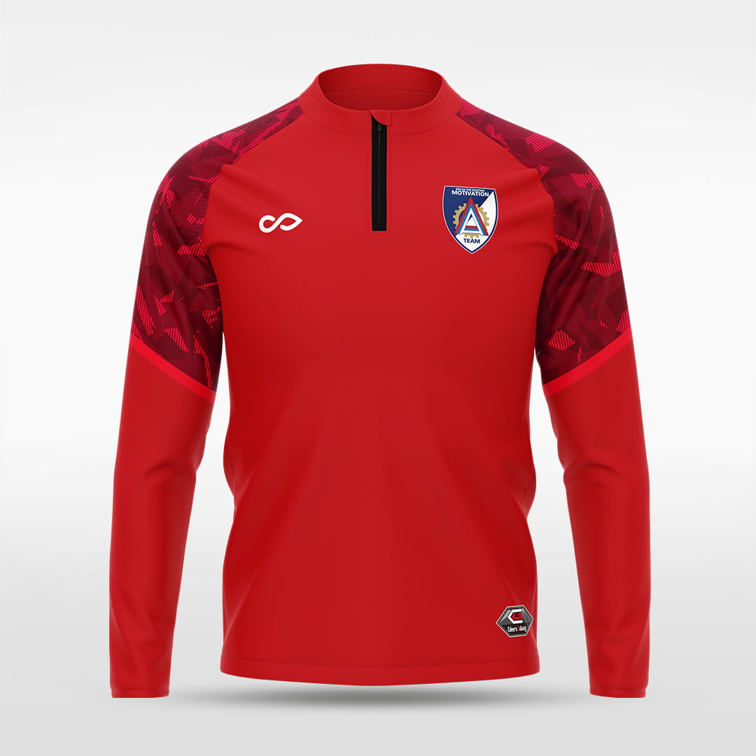 1/4 Half Zip Vanta Series Montara - AT233XFFB3 red