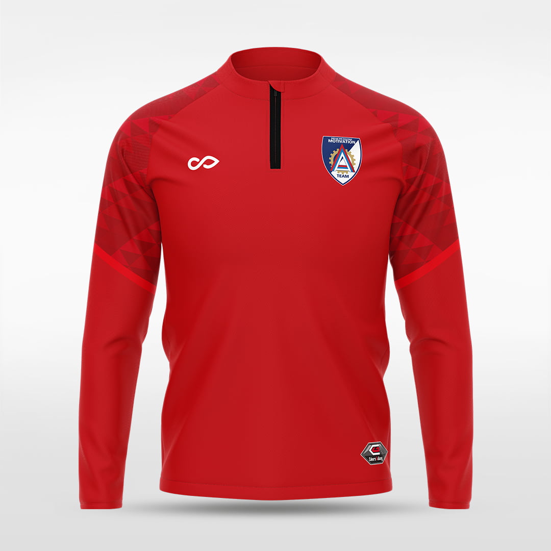 1/4 Half Zip Vanta Series Vumara - AT233XFFC3 red