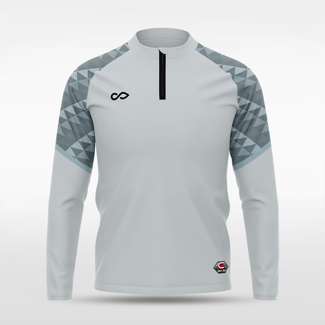 1/4 Half Zip Vanta Series Vumara - AT233XFFC3 silver