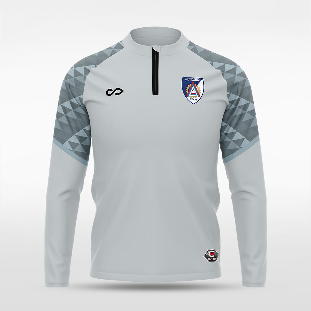 1/4 Half Zip Vanta Series Vumara - AT233XFFC3 silver