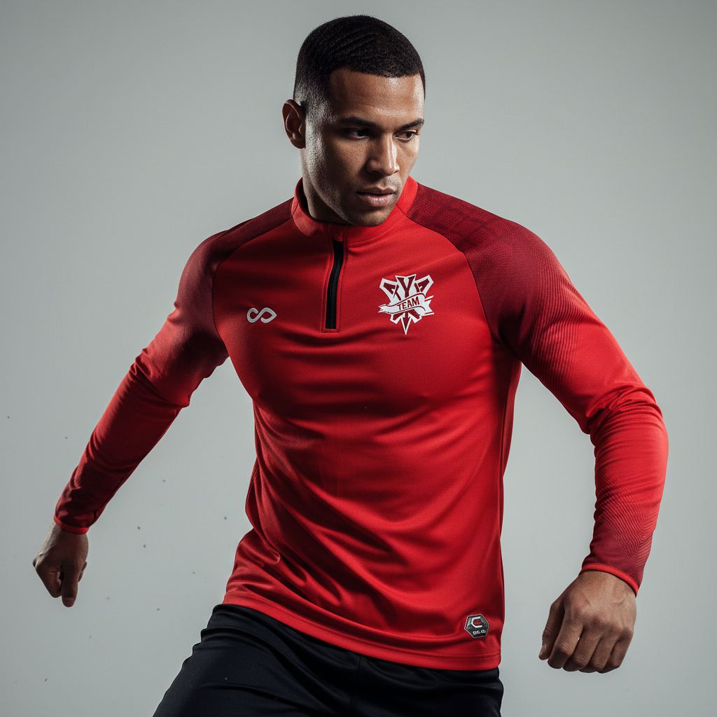1/4 Half Zip Vanta Series Sojara - AT233XFHE3 red