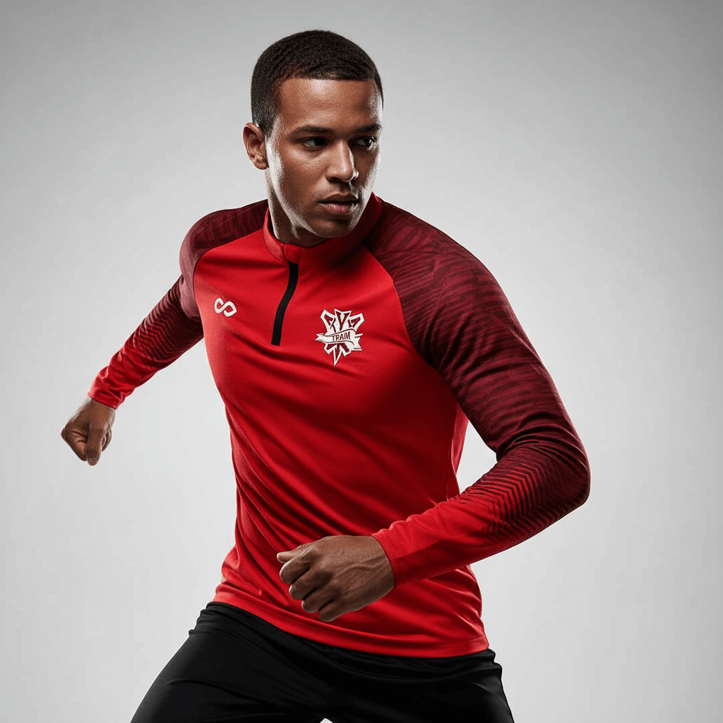 1/4 Half Zip Vanta Series Krymor - AT233XFLG3 red