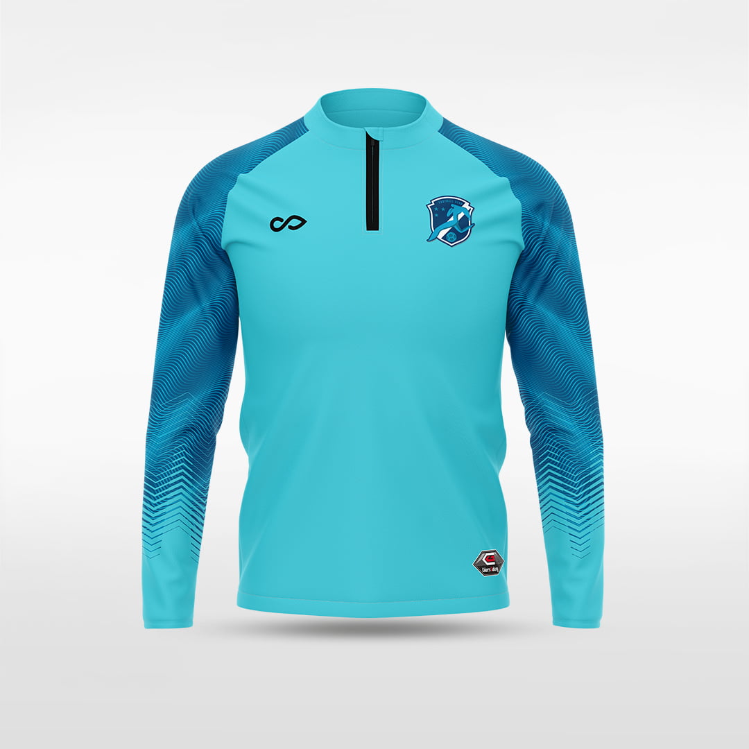 kid 1/4 Half Zip Vanta Series Rippora - AT233XFLT9 mediumspringgreen