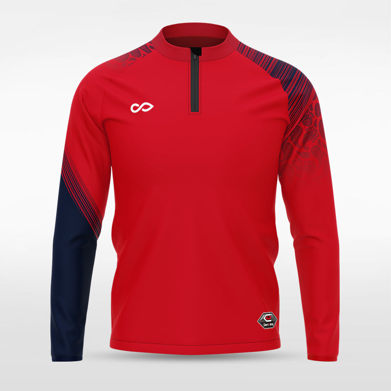 1/4 Half Zip Vanta Series Babylonis - AT233XFN3 red
