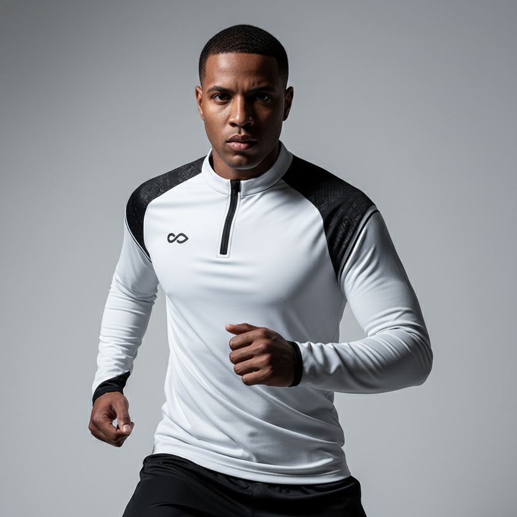 1/4 Half Zip Vanta Series Aegyra - AT233XFR3 silver