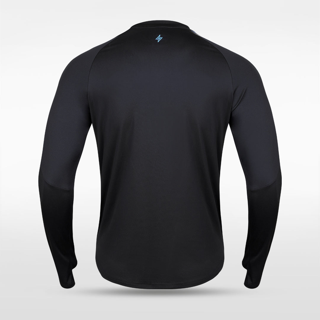 Customized Men's 1/4 Zip Jacket AT233ZEZ3 black