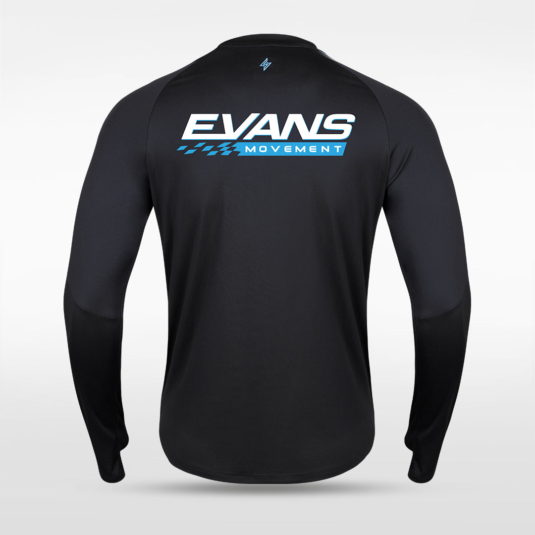 Customized Men's 1/4 Zip Jacket AT233ZEZ3 black