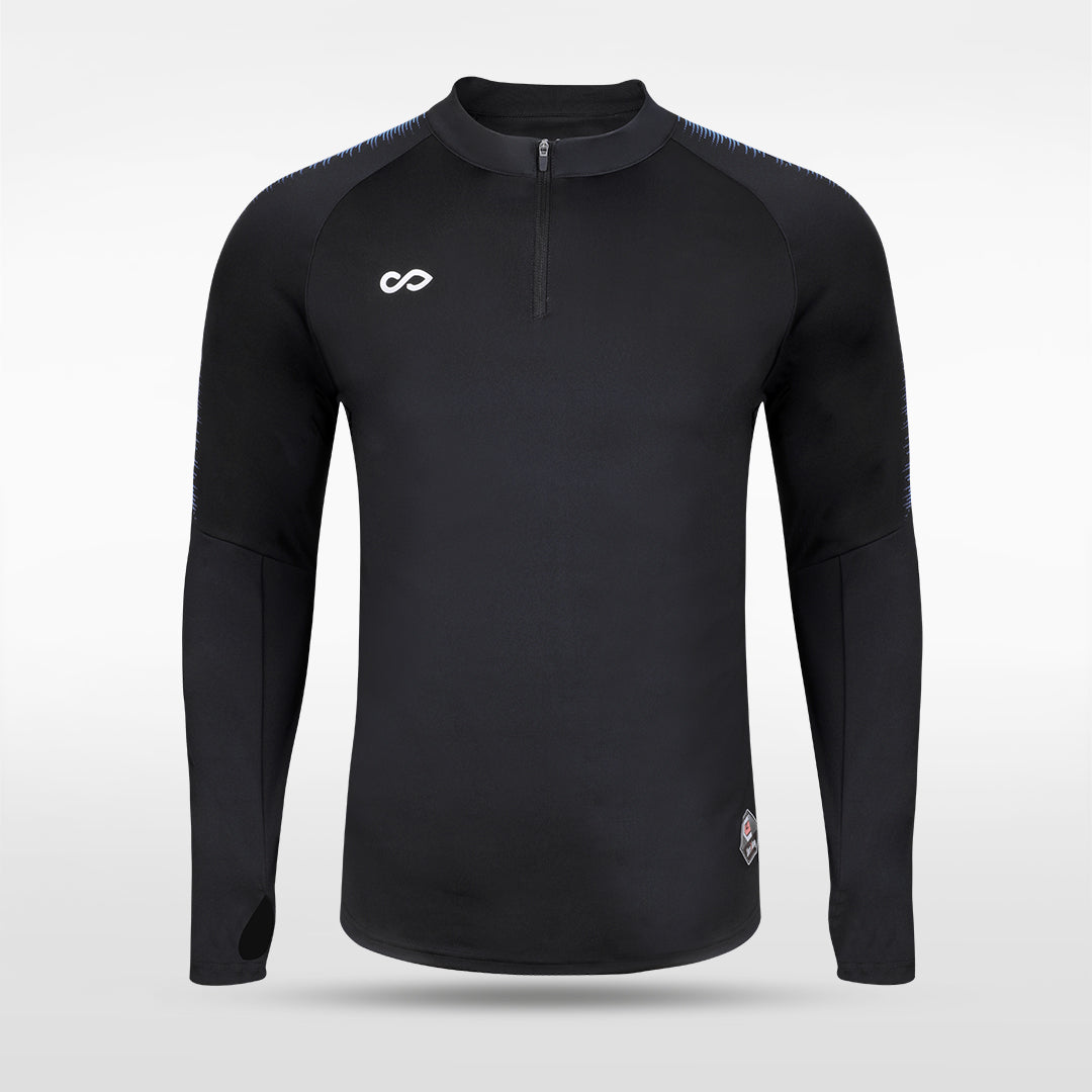 Customized Men's 1/4 Zip Jacket AT233ZEZ3 black