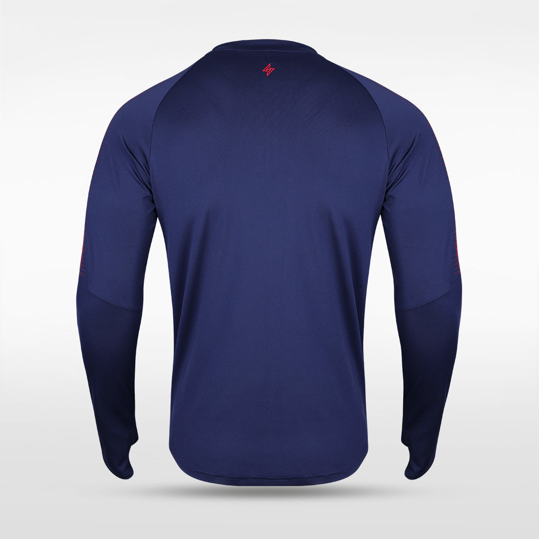 Customized Men's 1/4 Zip Jacket AT233ZEZ3 navy