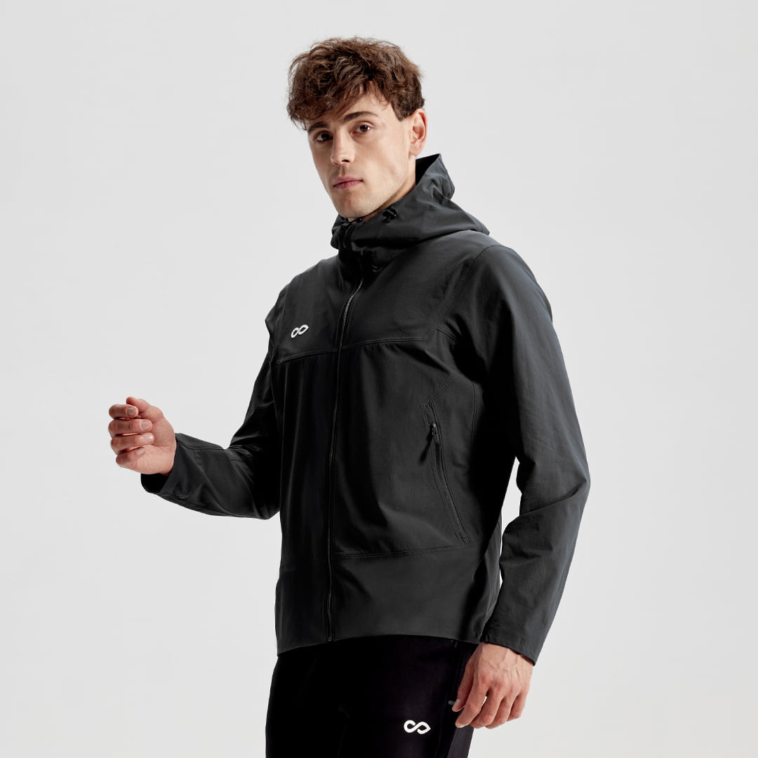 Lightweight Ventara Seamless Bonded Hooded Jacket - AT241GBJJ3 black
