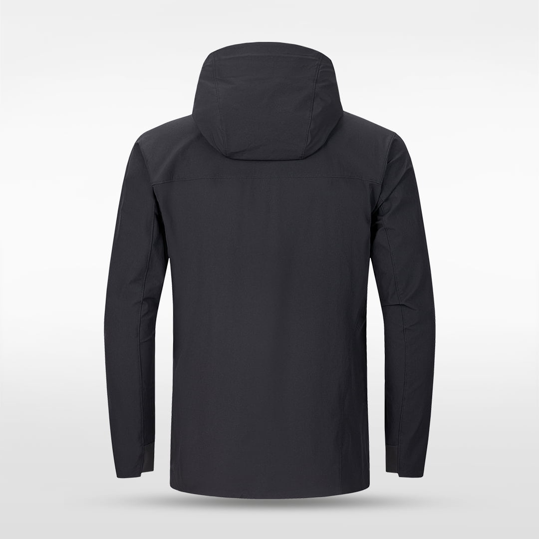 Lightweight Ventara Seamless Bonded Hooded Jacket - AT241GBJJ3 black
