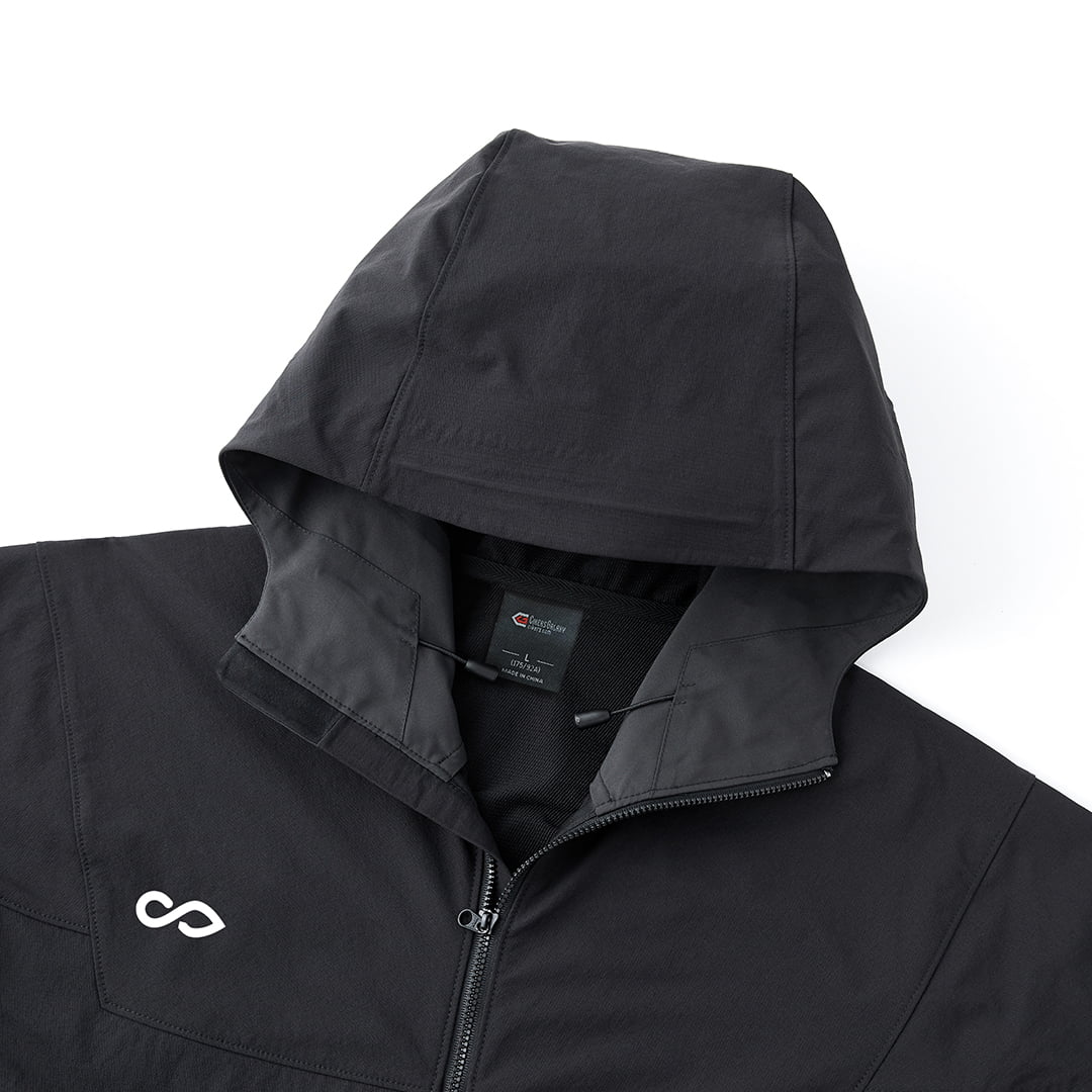 Lightweight Ventara Seamless Bonded Hooded Jacket - AT241GBJJ3 black