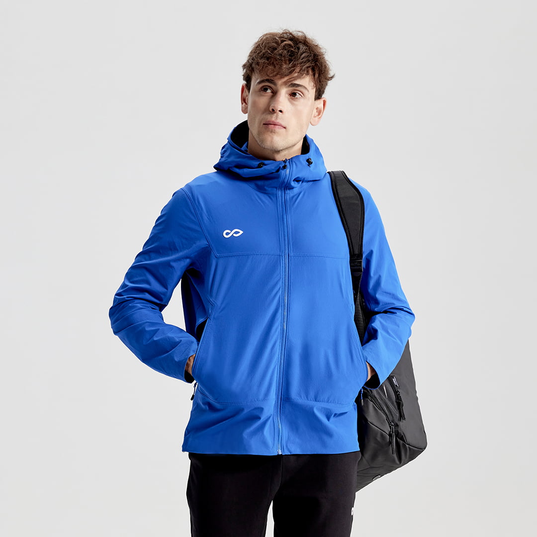 Lightweight Ventara Seamless Bonded Hooded Jacket - AT241GBJJ3 blue