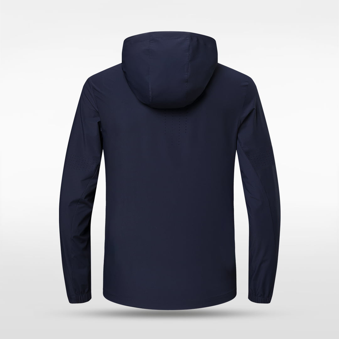 Cogitara Lightweight Woven Windbreaker - AT241ZEGJ3 navy