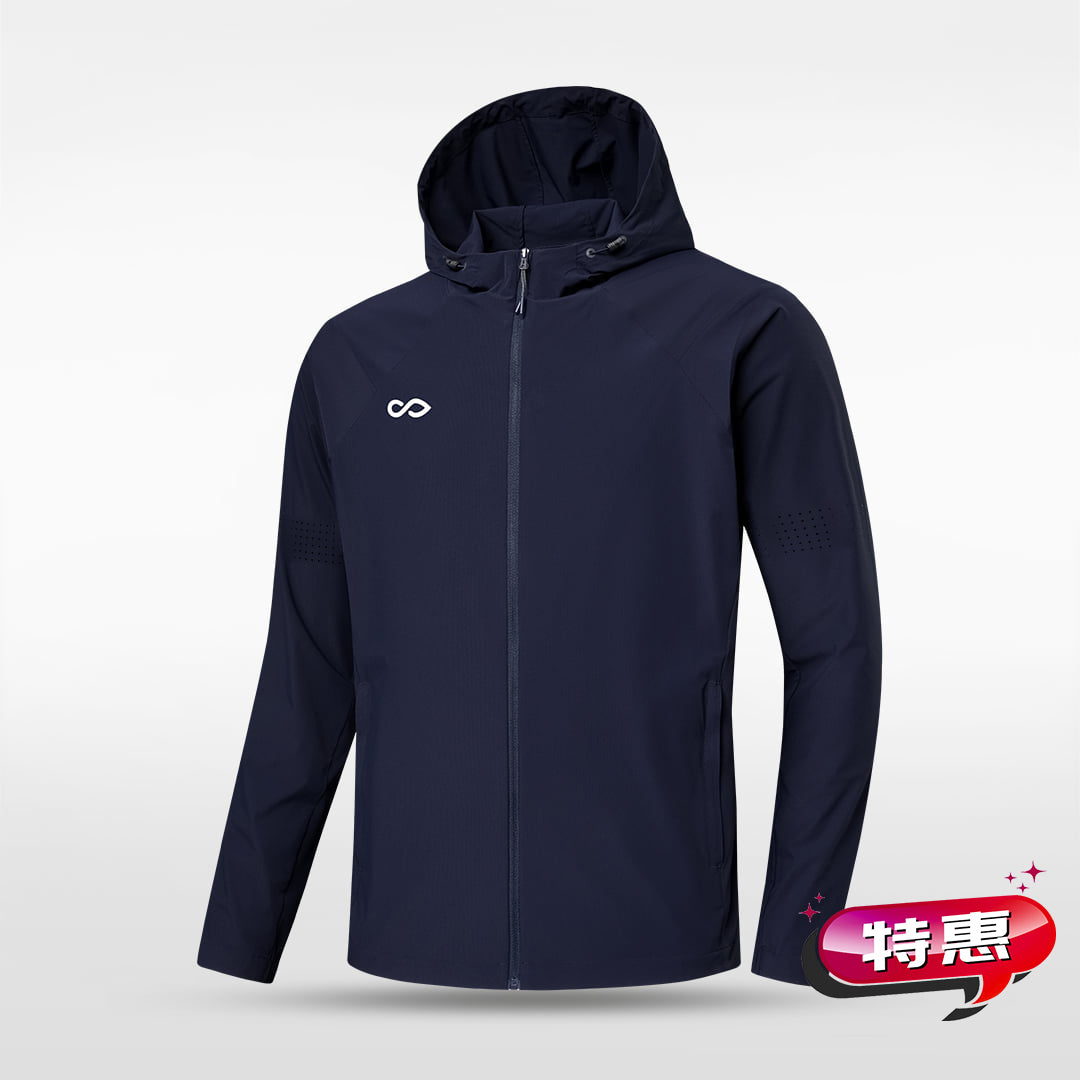 Cogitara Lightweight Woven Windbreaker - AT241ZEGJ3 navy