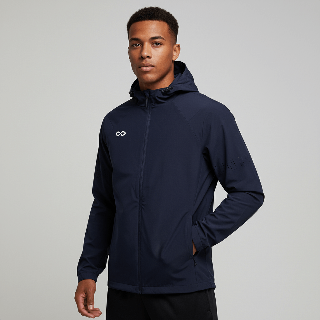 Cogitara Lightweight Woven Windbreaker - AT241ZEGJ3 navy