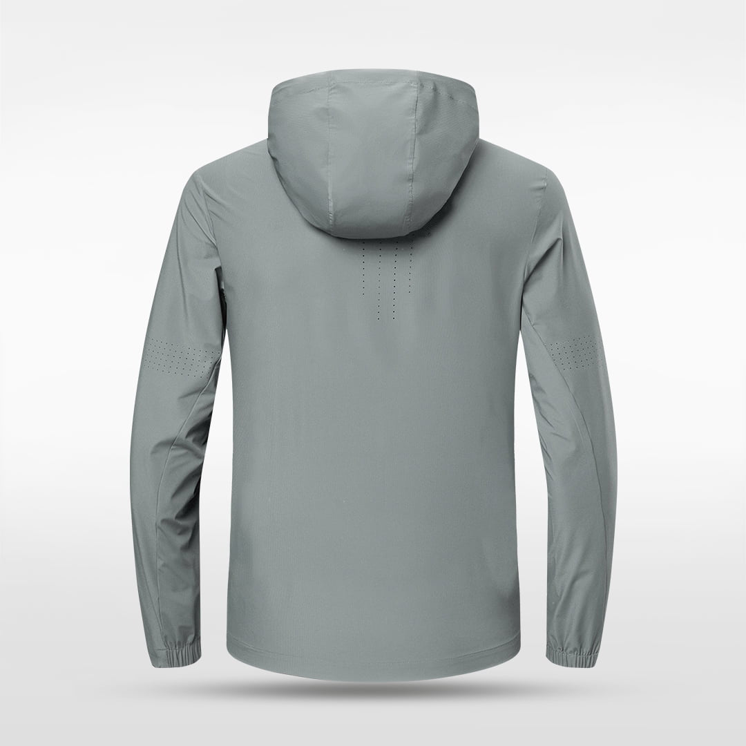 Cogitara Lightweight Woven Windbreaker - AT241ZEGJ3 silver