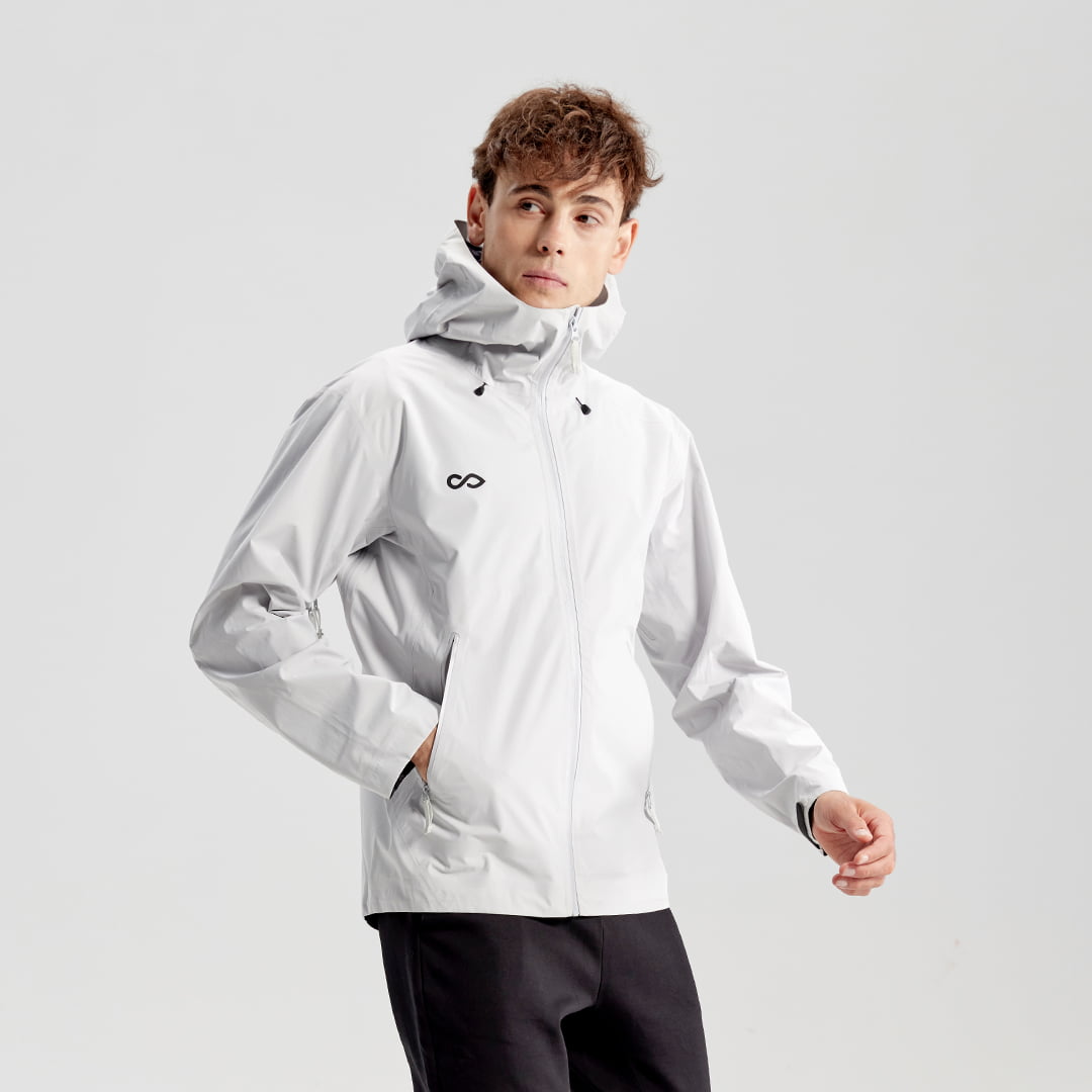 Ventara Seam Bonded Hard Shell Jacket - AT242GBJK3 silver