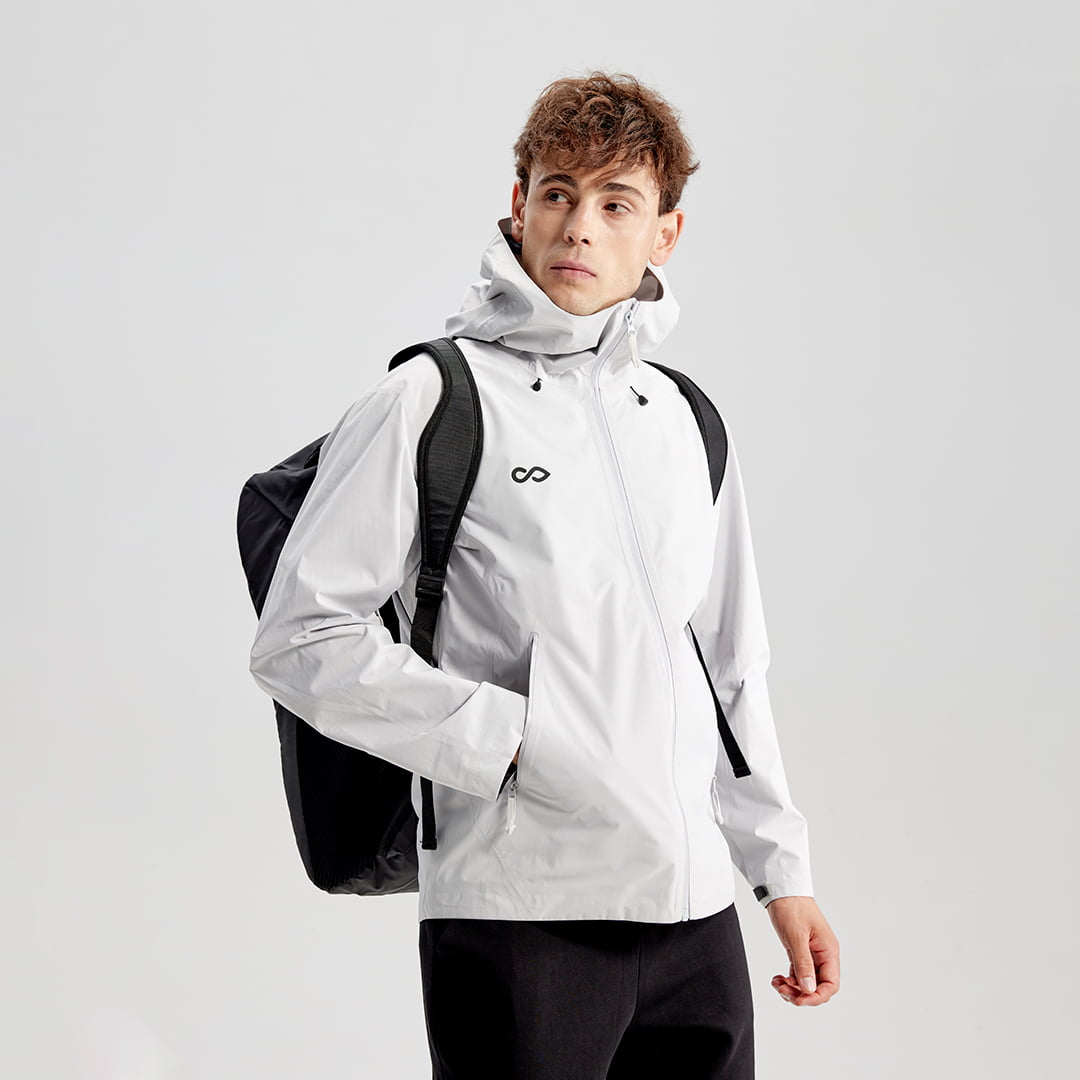 Ventara Seam Bonded Hard Shell Jacket - AT242GBJK3 silver