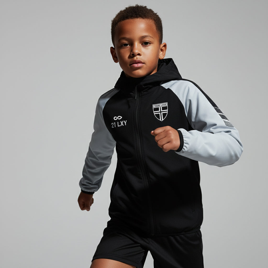 Kid  Rain Jacket Vanta Series Ventara - AT242XFEK8 black