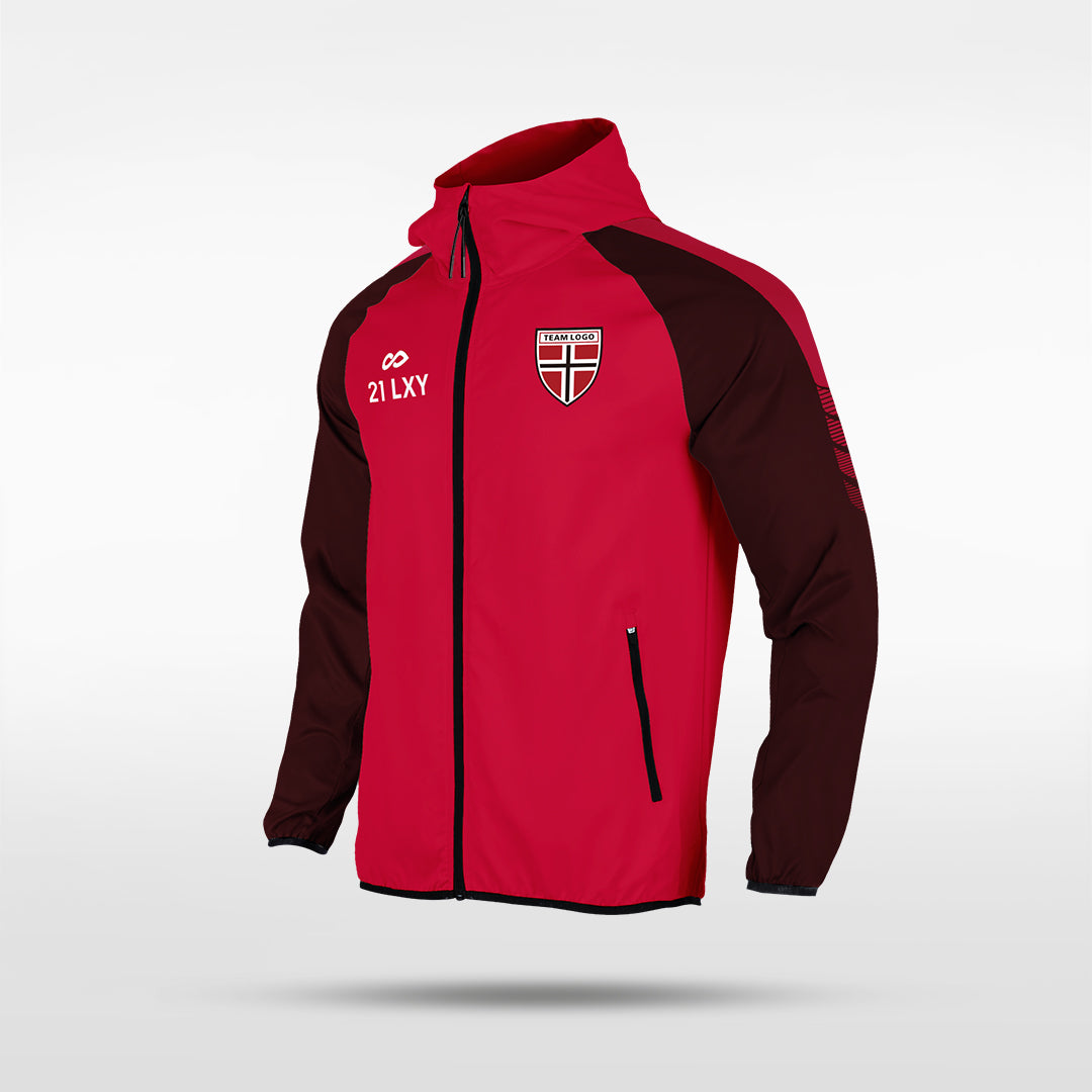Kid  Rain Jacket Vanta Series Ventara - AT242XFEK8 red