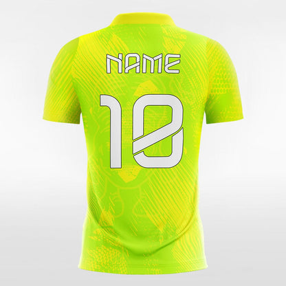 Fluorescent Yellow Soccer Jersey Design