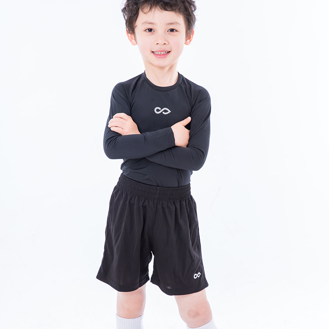 Kid Knit Soccer Shorts Texara - C17S211AEZ8 black