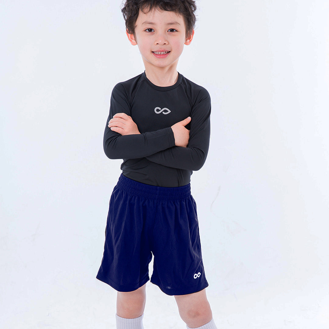 Kid Knit Soccer Shorts Texara - C17S211AEZ8 navy