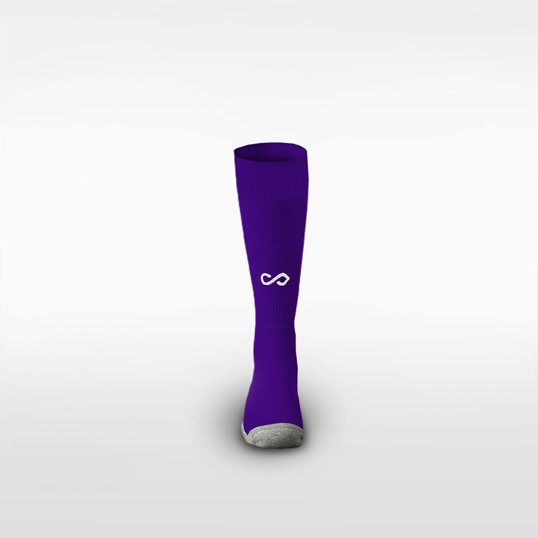 Kid Long Football Socks Altara - C17S301AEZ8 purple