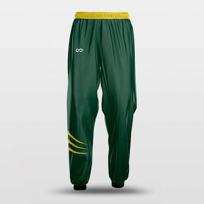 custom green training pants