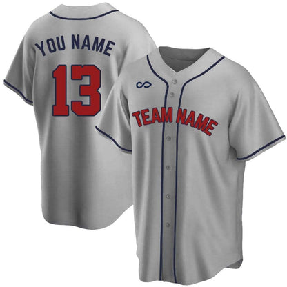 Gray Sublimated Baseball Jersey