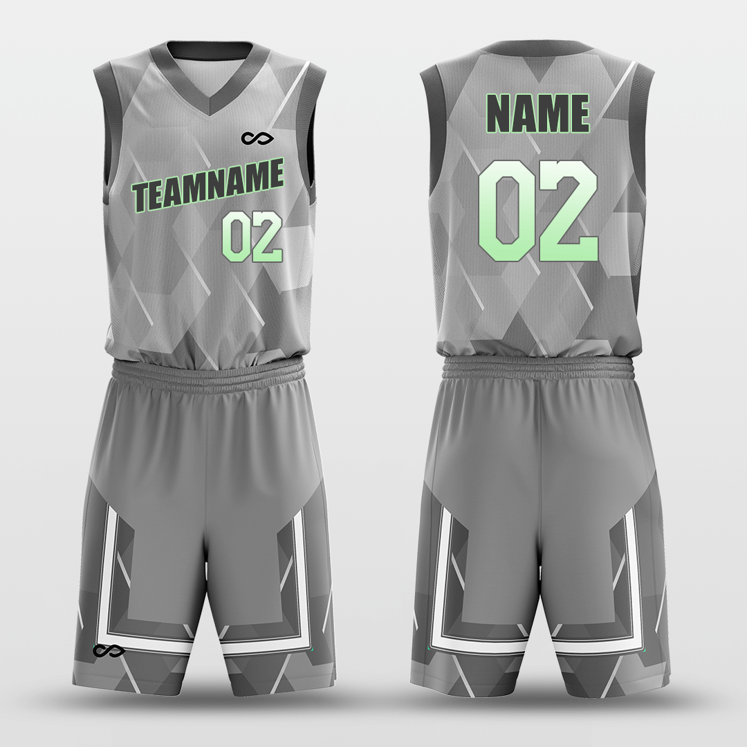 gray basketball uniform