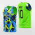 green camouflage training bibs