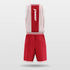 Kids Basketball Jersey Set Striped