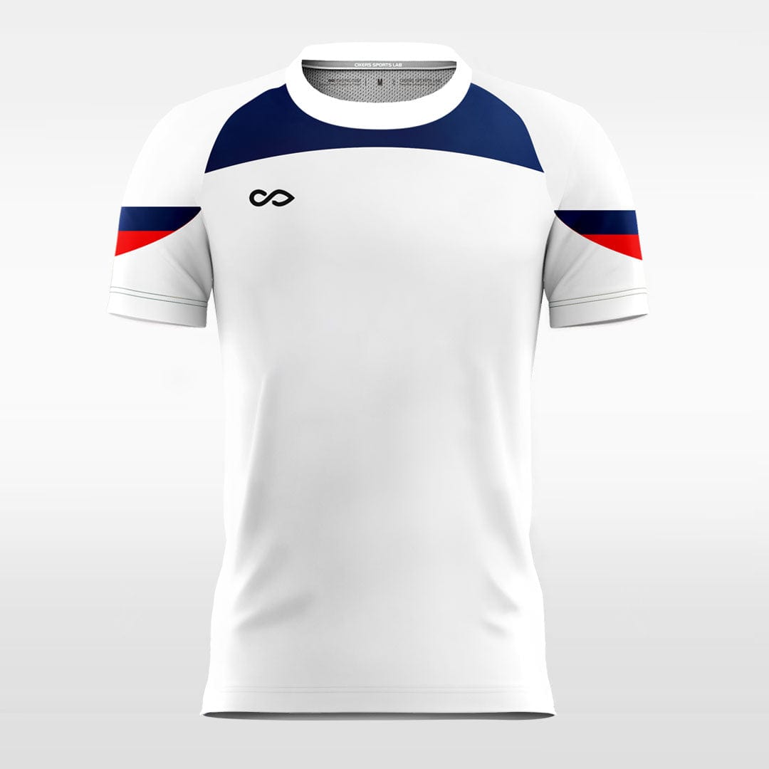 Custom White Team Soccer Jerseys Deisgn