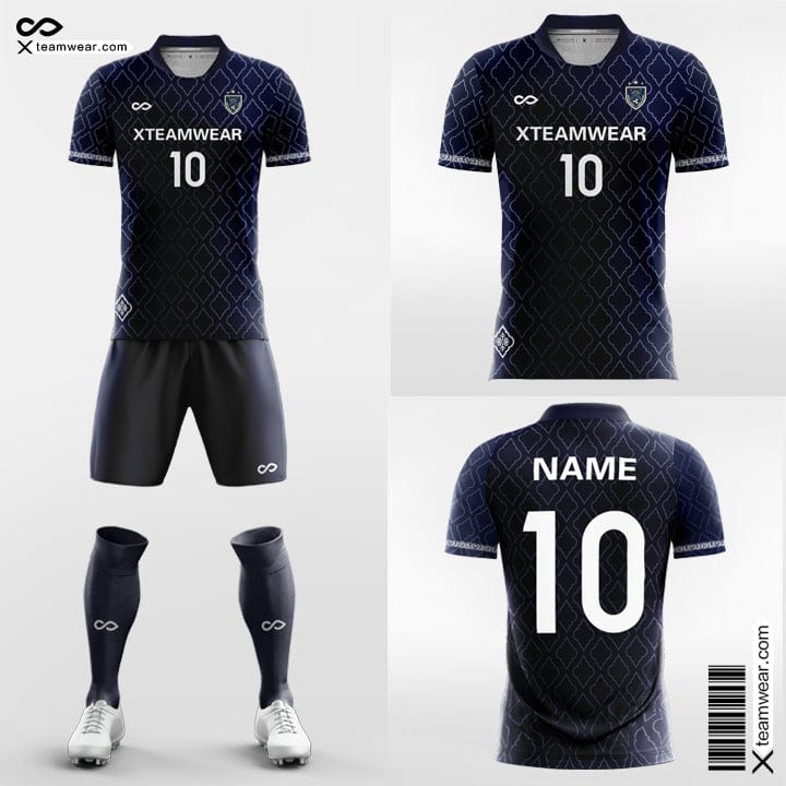 Blue Soccer Jerseys Pattern