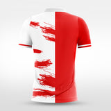 red white