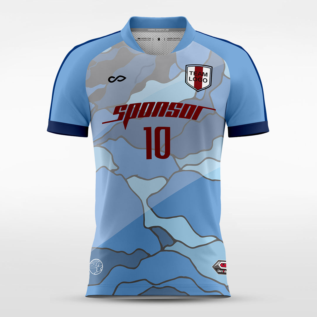 Soccer Jersey Fluvara- WS201GNC3 DeepSkyBlue