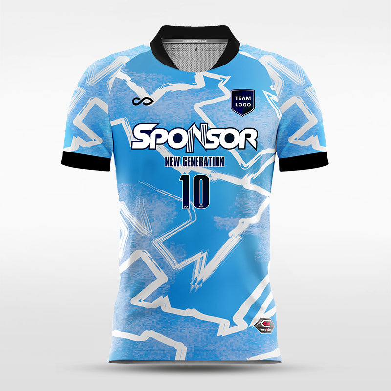 Soccer Jersey Clavara- WS201GWW3 DeepSkyBlue