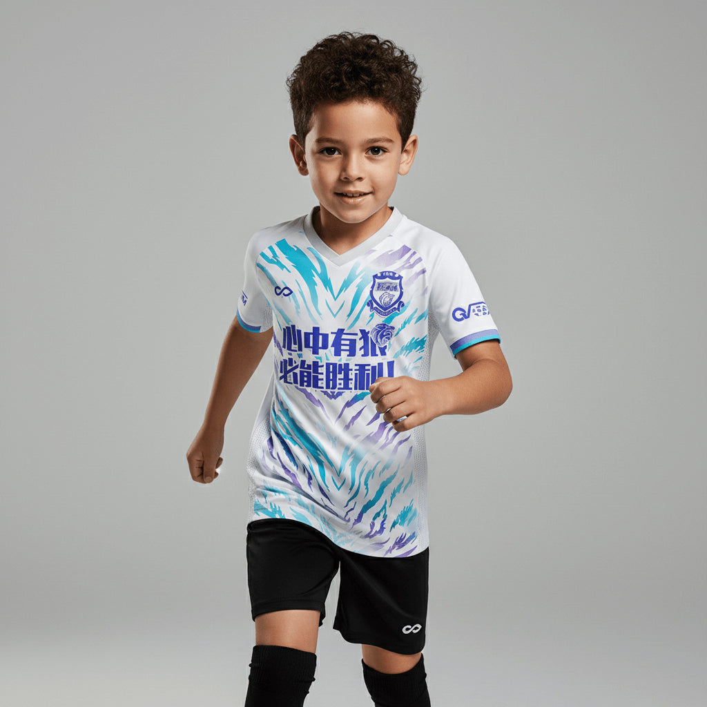 Kid Soccer Jersey | Wolvyn (Upgraded) - WS201GYUZ8 white