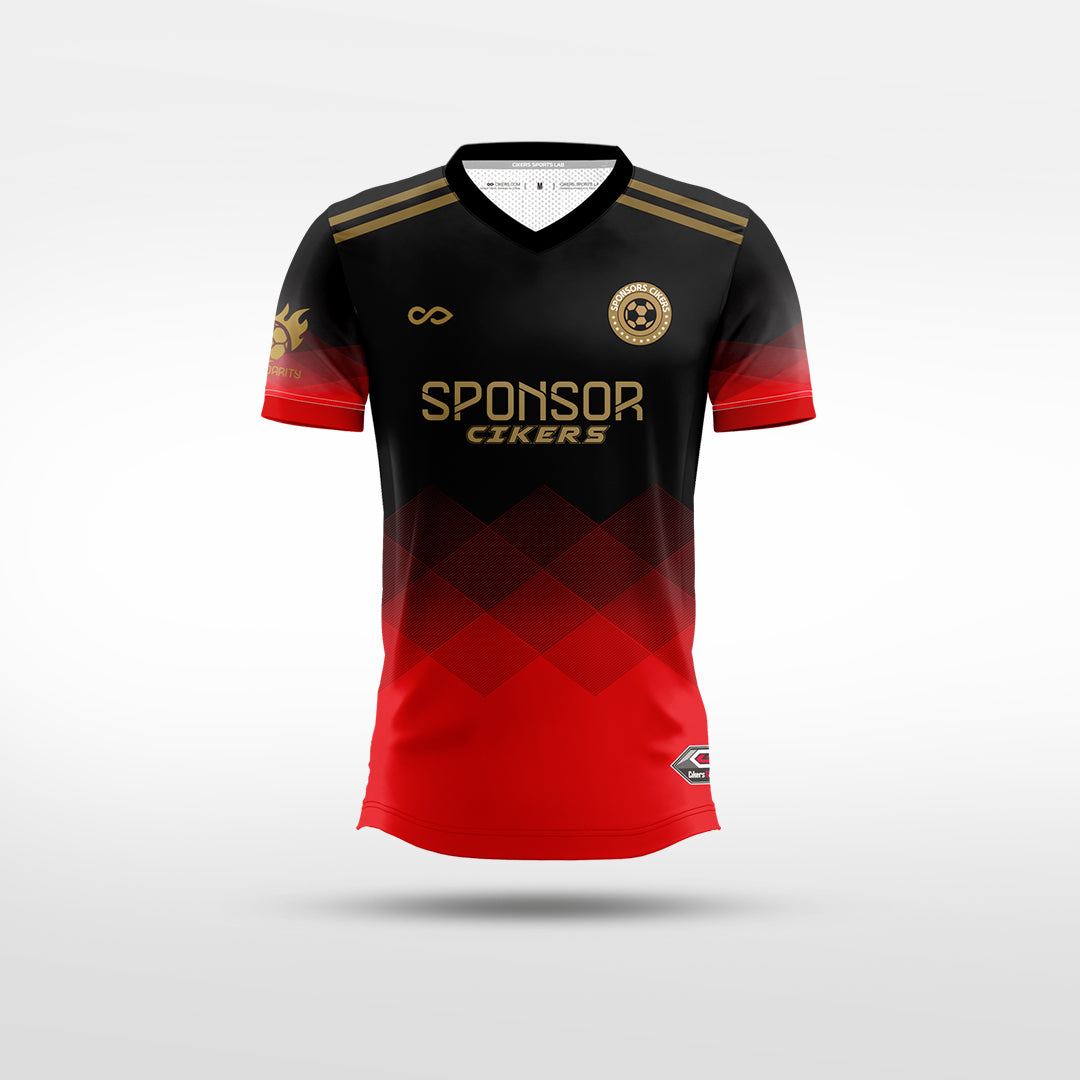 Kid Soccer Jersey | VOLCANO (Upgraded) - WS201GYVT8 red