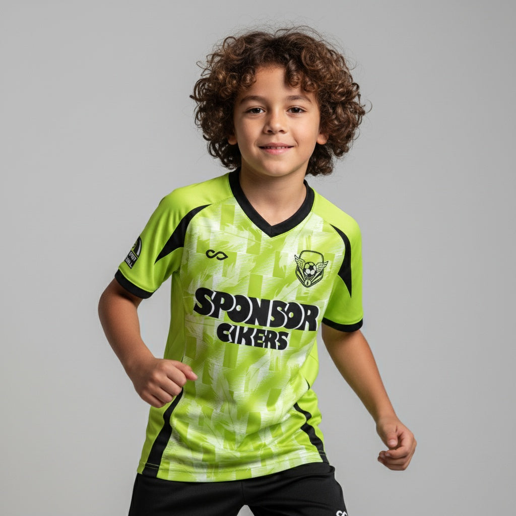 Kid Soccer Jersey | Hanyu (Upgraded) - WS201GYVX8 limegreen