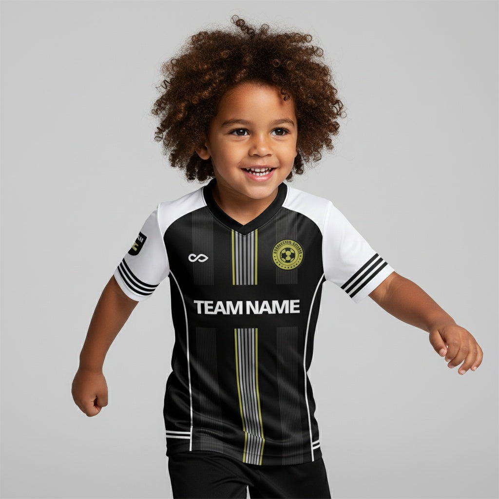 Kid Soccer Jersey | Novren (Upgraded) - WS201GYVZ8 black