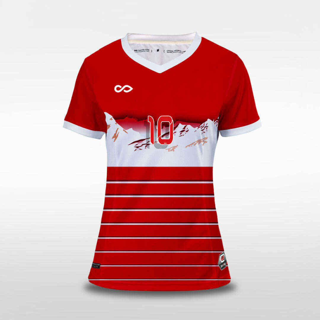 Woman Soccer Jersey Secreara - WS201LAJ2 red