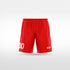 Kid Sports Shorts Sublimation Print - WS211GXHQ8 red
