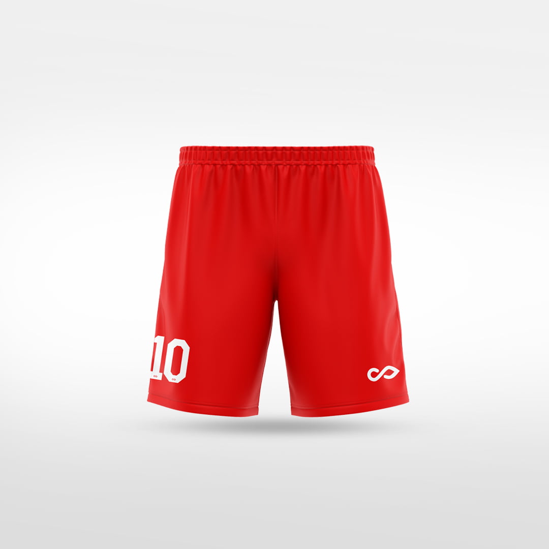 Kid Sports Shorts Sublimation Print - WS211GXHQ8 red