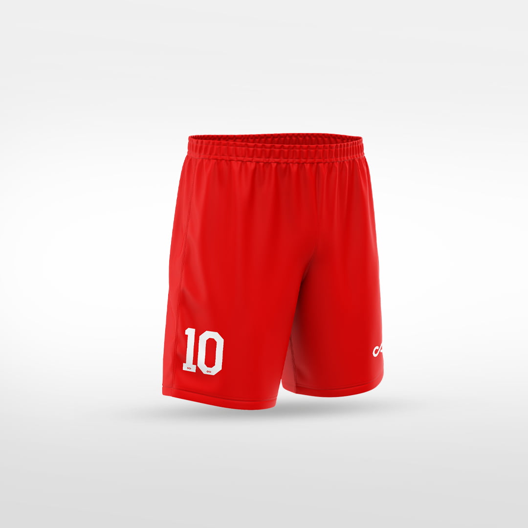 Kid Sports Shorts Sublimation Print - WS211GXHQ8 red